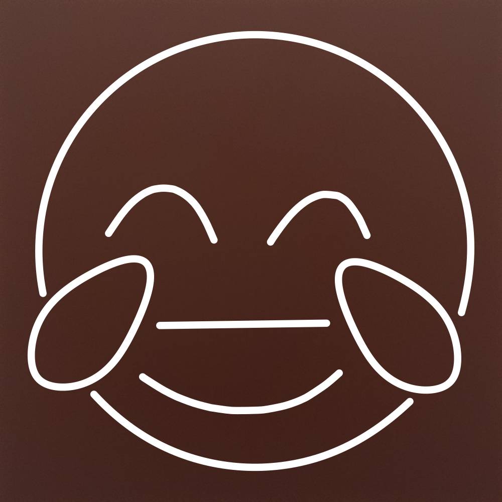 Tableta din ciocolata – Emoticon amuzat (LOL) – model alb pe ciocolata