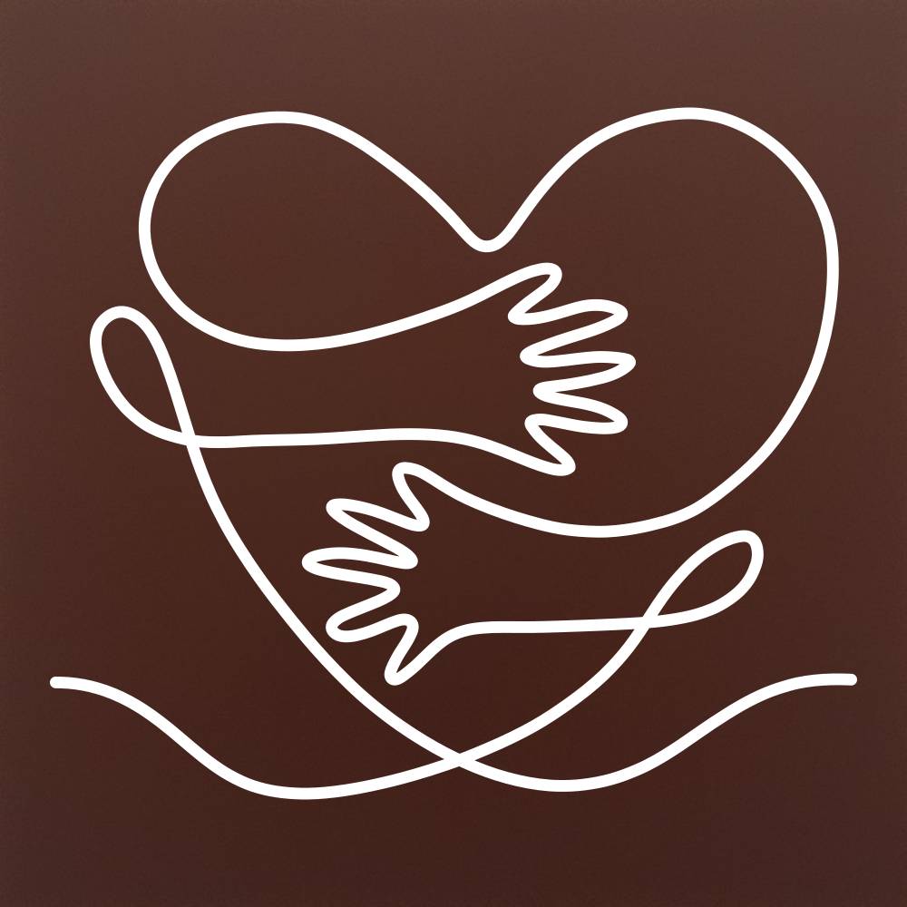 Tableta din ciocolata – Heart Hug – cadou pentru cupluri – model alb pe ciocolata