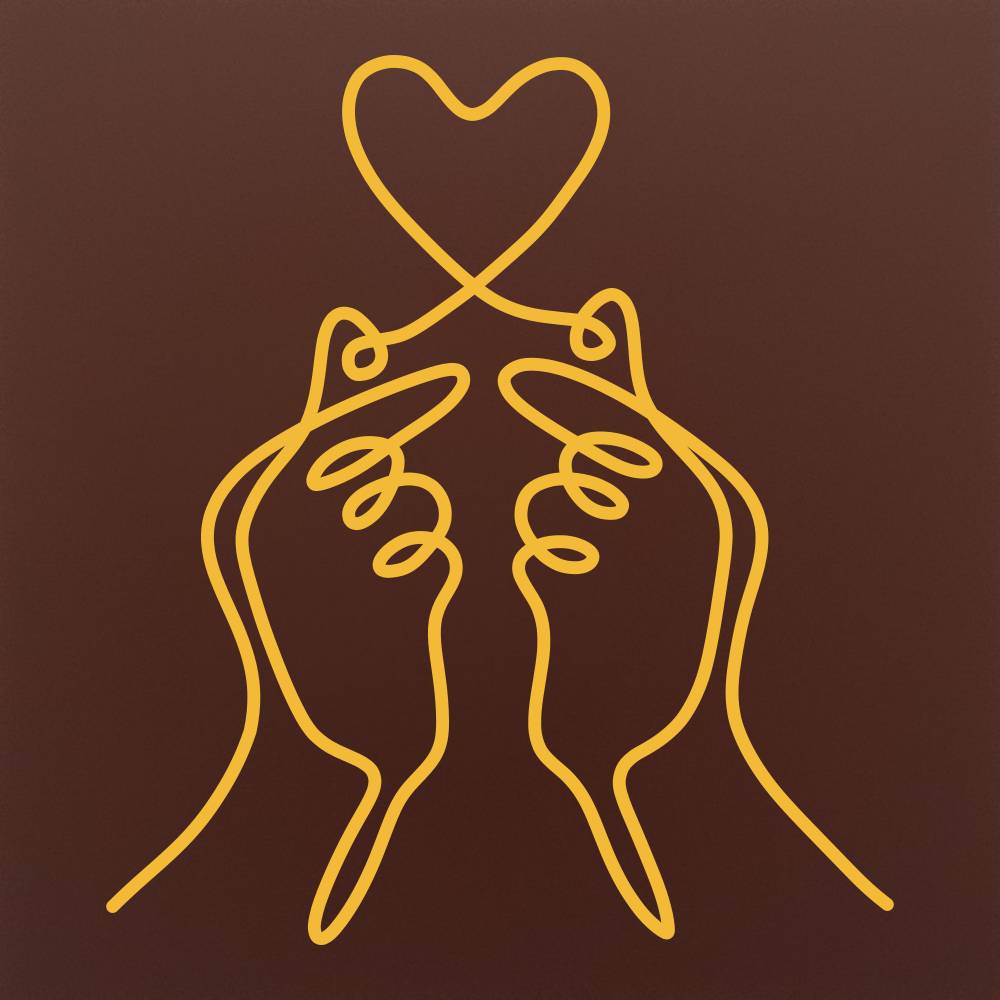 Tableta din ciocolata – Finger Heart Gesture – cadou pentru cupluri – model Multicolor pe ciocolata