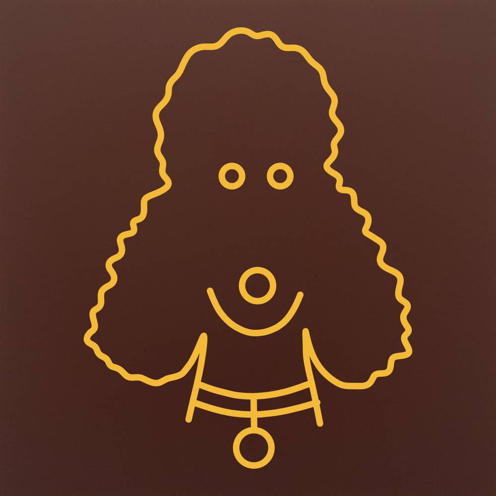 Tableta din ciocolata – Bichon cret – model Multicolor pe ciocolata