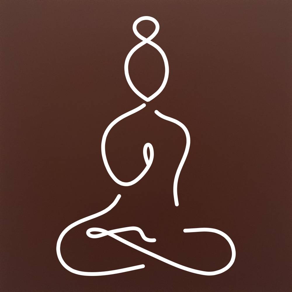 Tableta din ciocolata – Yoga – pozitia lotus – model alb pe ciocolata