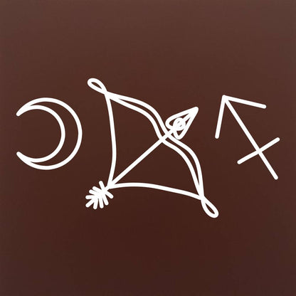 Tableta din ciocolata - Sagetator arc si stea - model linework