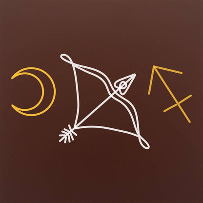 Tableta din ciocolata - Sagetator arc si stea - model linework