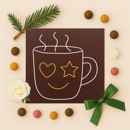 Cana de cafea zambitoare