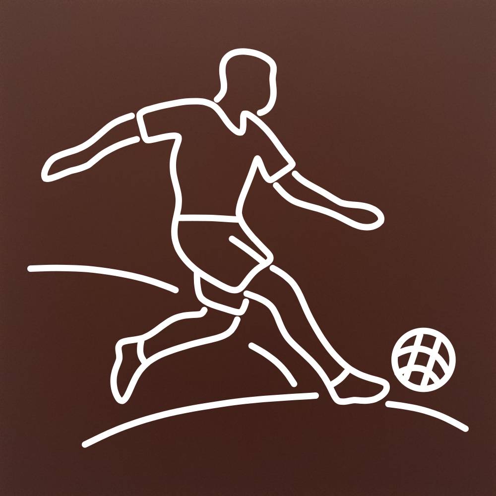 Tableta din ciocolata - Fotbal - sut la poarta - model linework
