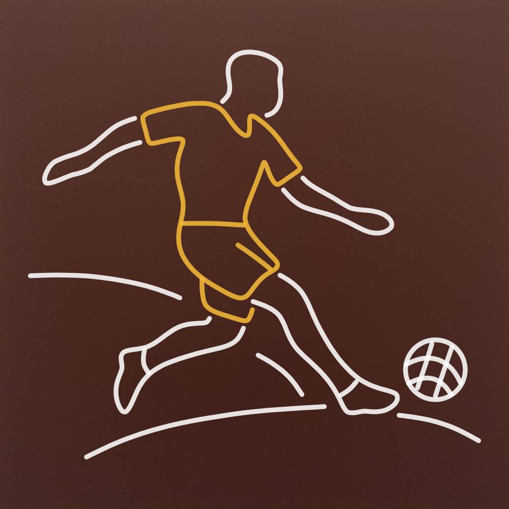 Tableta din ciocolata - Fotbal - sut la poarta - model linework
