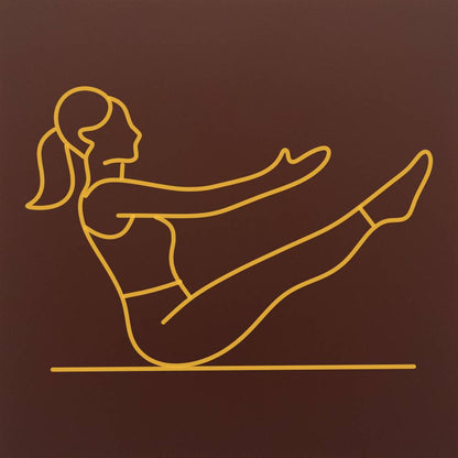 Tableta din ciocolata - Pilates barca - core activ - model linework