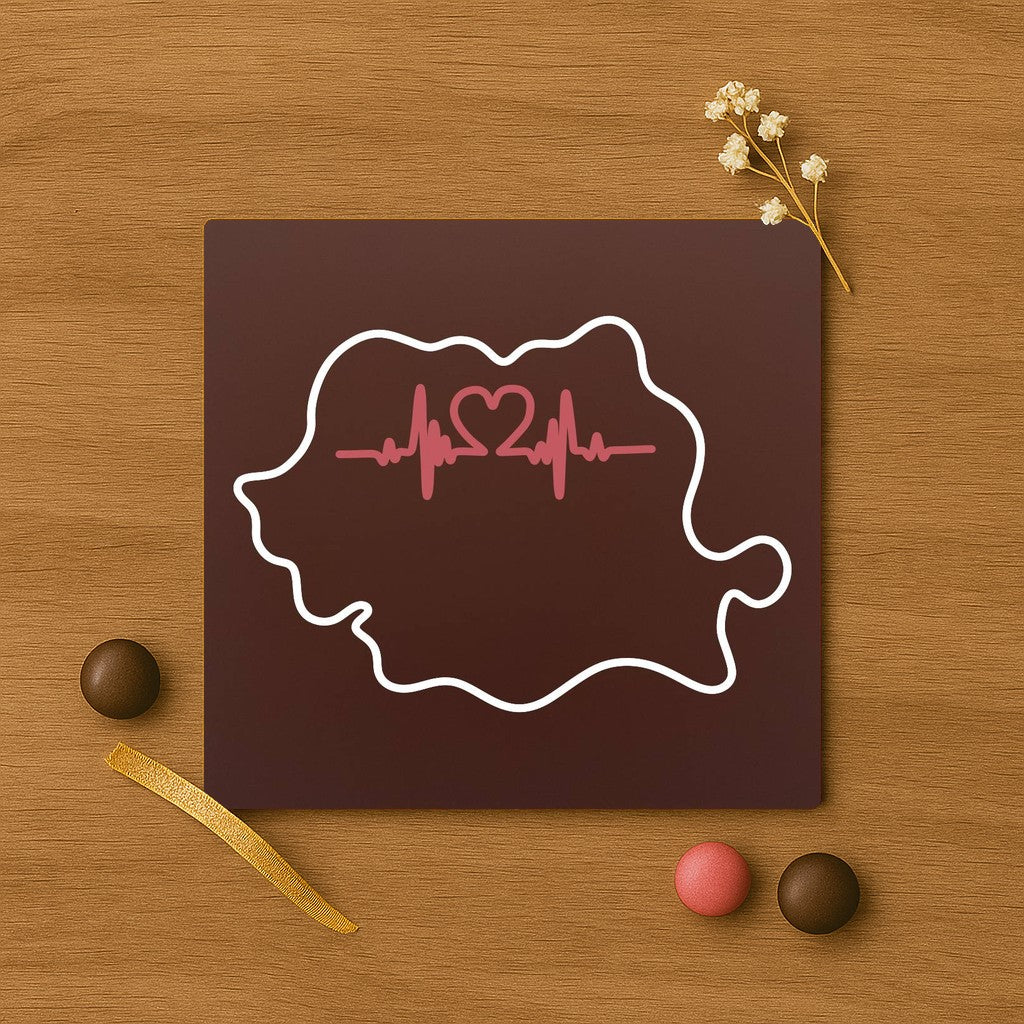 Harta Romaniei heart beat