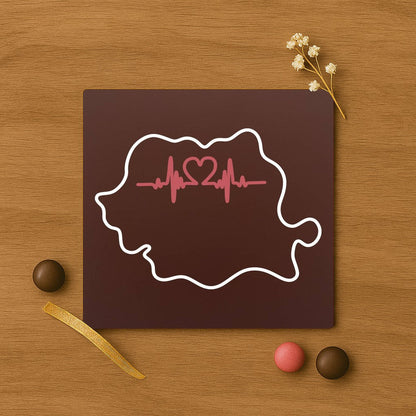 Harta Romaniei heart beat