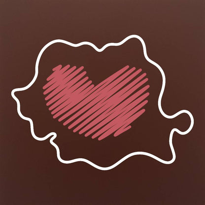 Harta Romaniei heart doodle