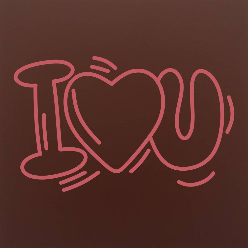 I love you in ciocolata