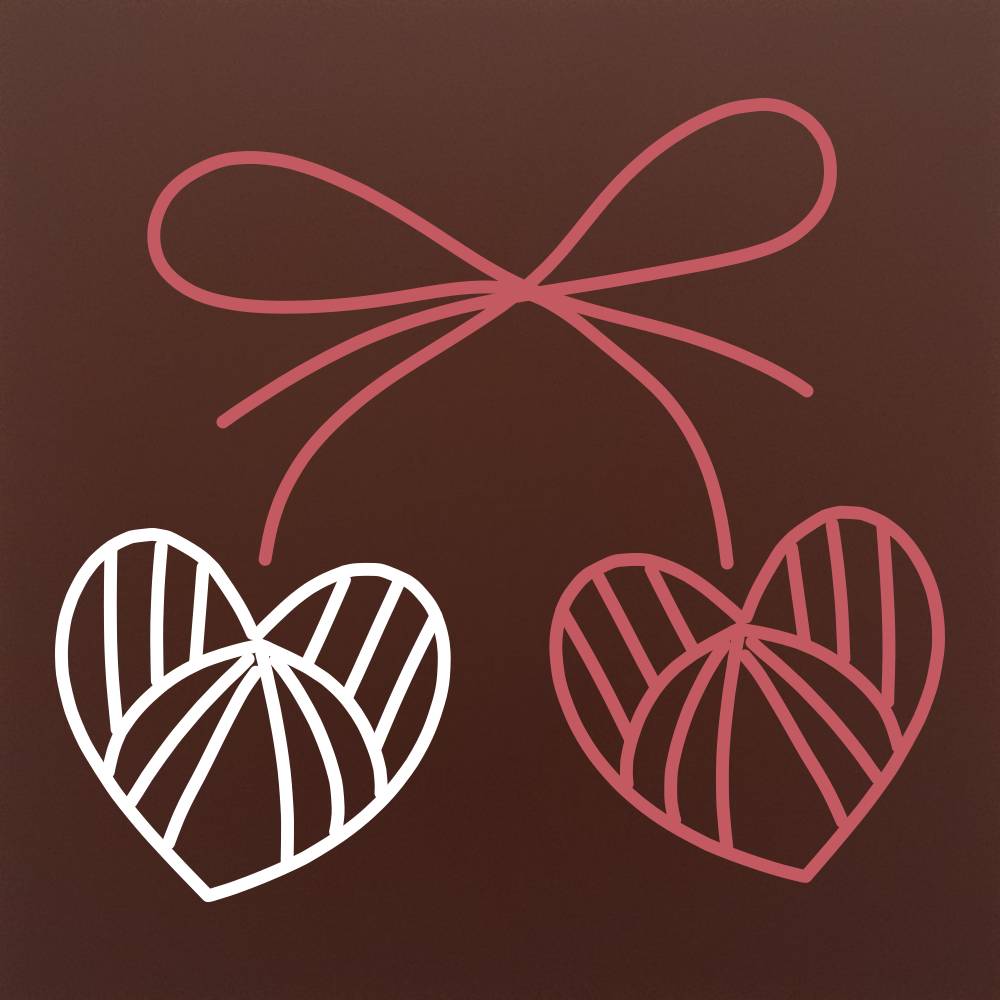 Inimi si Martisoare in ciocolata