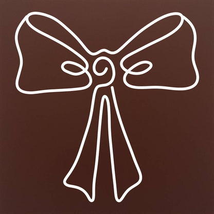 Chocolate-covered bow