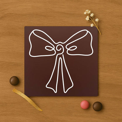 Chocolate-covered bow