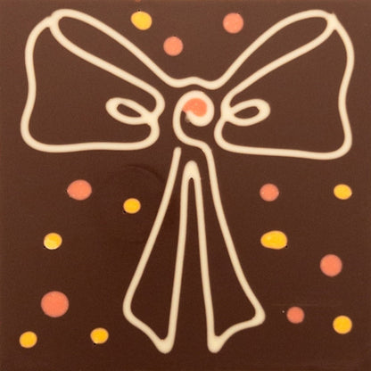 Chocolate-covered bow
