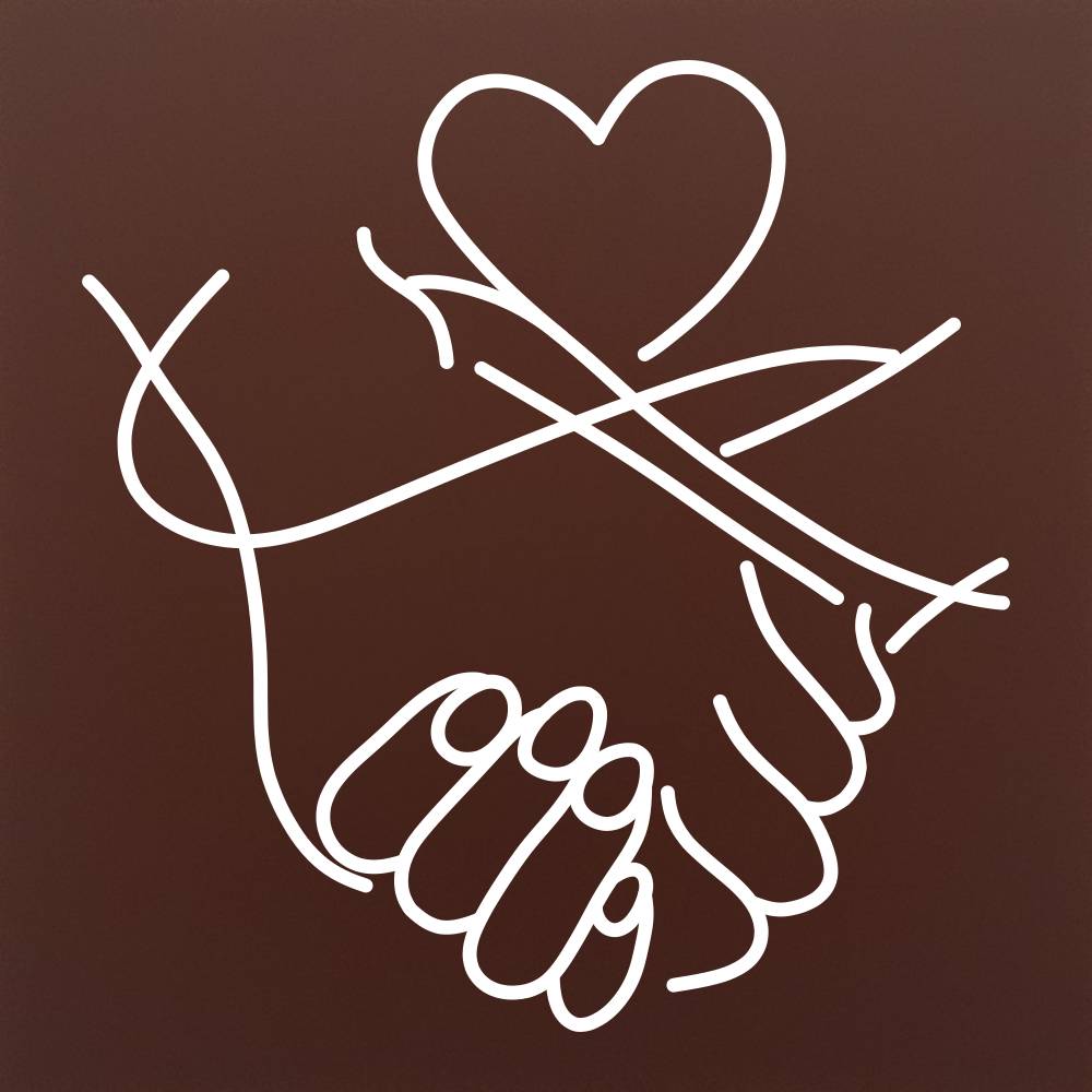 Tableta din ciocolata – Crossed Ribbons with Heart – cadou pentru cupluri – model alb pe ciocolata