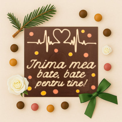 Heart Pulse with the message My heart beats, beats for you!